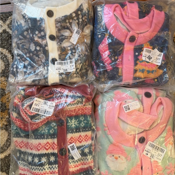 Ugly Christmas Sweater Blue and Pink Festive Cardigan - Picture 5 of 5